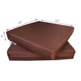thumbnail image 7 of 4 Pack Brown Water-resistant Covers 18"x16"x4" for Outdoor Patio Seat Cushions, 7 of 7