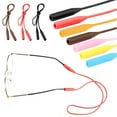 thumbnail image 3 of 1PC Adjustable Silicone Eyeglasses Straps Sunglasses String Ropes Glasses Chain Sports Band Holder Elastic Anti Slip Cords light blue, 3 of 6
