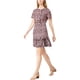 thumbnail image 1 of Vestido Acampanado Maison Jules con Dobladillo con Volantes para Mujer Rosa 0, 1 of 1