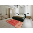 thumbnail image 4 of Ahgly Company Indoor Square Abstract Red Abstract Area Rugs, 4' Square, 4 of 6