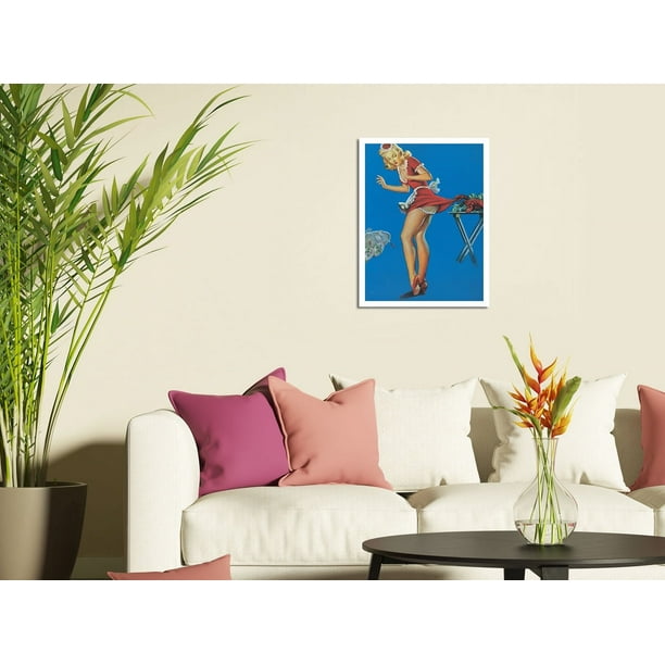 Fresh Lobster - Vintage Pin Up Girl Print by Gil Elvgren c.1944