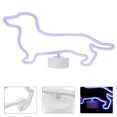 thumbnail image 3 of IBASETOY White Neon Lamp Sign Dog Shape for Bedside Table Living Room Decoration, 3 of 9