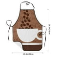 thumbnail image 2 of Easygdp Coffee Cafe Cup Apron Waterdrop Resistant with 2 Pockets,Oil Resistant Cooking Kitchen Chef Apron for Women Men, 2 of 7