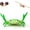 Green, variant on Desk Crab Pen Holder, Cute Crab-Shaped Pen Holder, Mini Funny Weightlifting Crabs Pencil Rest, Realistic Creative Penholders, For Storage Office Desk Display Decorations (Red)