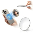 thumbnail image 1 of MagSafe Compatible Convex Selfie Mirror for Smartphone Rear Camera with Magnetic Ring, Protective Storage Case - Premium Metal & Acrylic Construction, Available in Silver and Black, 1 of 6