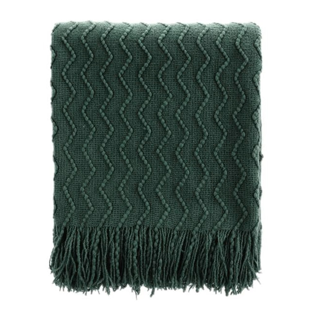 Battilo Dark Green Throw Blanket for Couch, Soft Christmas Decor Forest