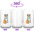 thumbnail image 2 of Hardworking Australian Shepherd Ready Back to School New Year Classes 16oz Glass Cup Mug Aussie Dog Lover Gifts Glass Can - 12011, 2 of 5