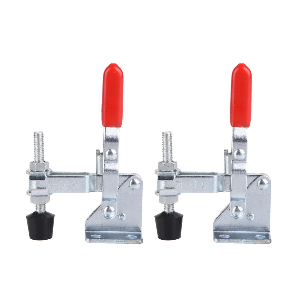 Mgaxyff Hand Toggle Clamp, Vertical Clamp,2Pcs Iron Galvanized Quick