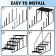 thumbnail image 5 of BAYUELSWU RV Steps with 2 Handrail, 5 Steps Ladder Hot Tub Steps, Anti-slip RV Stairs, Portable Stairs Steps for RV, Heavy Duty Steel Mobile Home Stairs for Reaching and Getting High, 5 of 7