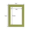thumbnail image 3 of Dill Acid Free 11x14 Picture Frame Mats with White Core Bevel Cut for 8.5x11 Pictures - Fits 11x14, 3 of 3