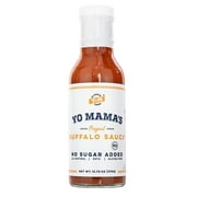 Yo Mamas Foods Gourmet Keto Buffalo Dipping, Marinade & Wing Sauce | (1) 13.75 Ounce Glass Bottles | Low / Zero Carb, No Sugar Added, Whole30, Paleo, Gluten and Soy Free, and Low Calorie!