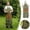 Green, variant on Heavy Duty Waterproof Gardening Bib Apron Long Garden Smock with Adjustable Leg Protectors Multi-Pocket Tool Storage for Lawn Care Pruning Farming Landscaping Men Women