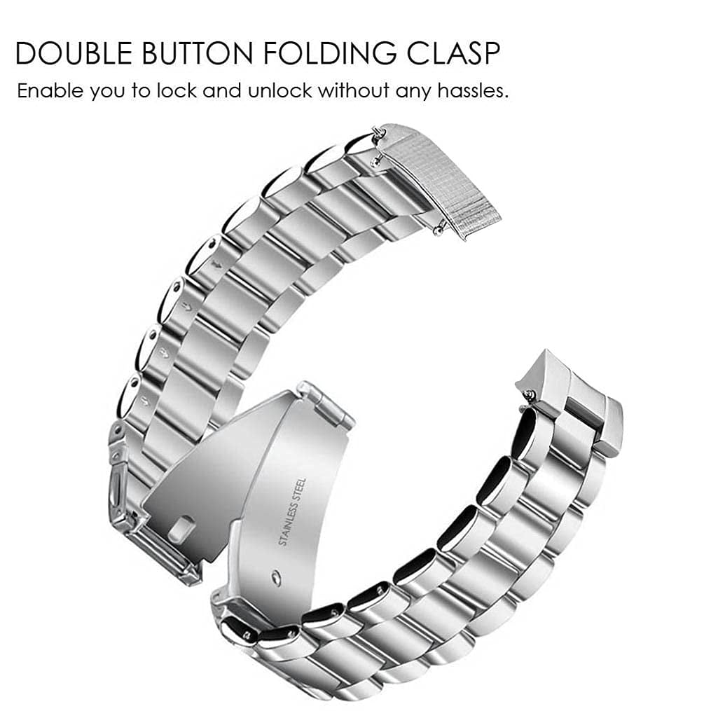 Otopo Galaxy Watch 6/5/4 Band 44mm 40mm,Watch 4/6 Classic Bands 47mm 46mm 43mm 42mm,Watch 5 Pro Bands, 20mm Metal Mesh Stainless Steel Replacement