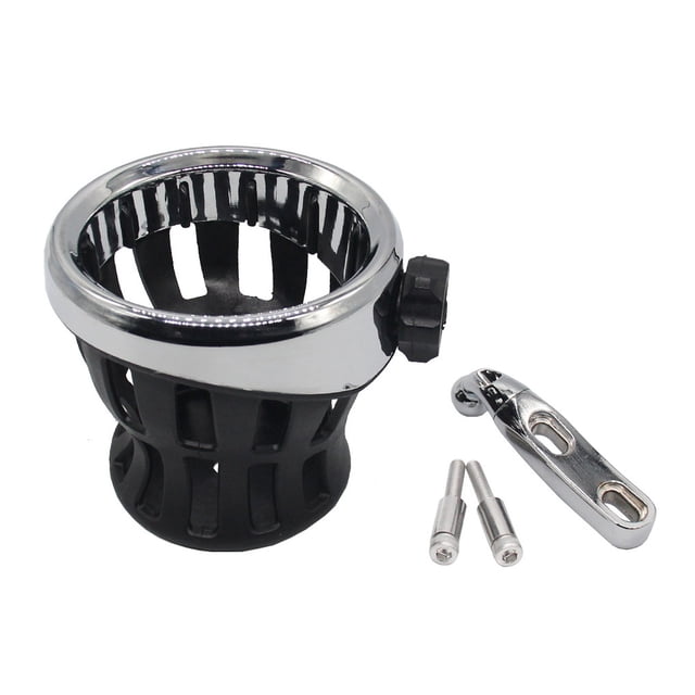 Scienceny Portavasos Soporte para bebidas Soporte para botellas Accesorios para motocicletas Soporte para beber de moda multipropósito Pasajero Accesorios para motos Plata