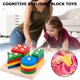 thumbnail image 2 of Juego de juguetes de matemáticas de clasificación de formas geométricas de madera para bebés Montessori educativo (B) Likrtyny juguetes de los niños, 2 of 9