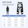 thumbnail image 4 of Fotbe Watercolor Skull Pantalones de Pijama para Hombre, Pantalones de Dormir, Pantalones de Casa con Cintura Ajustable y Bolsillos-Small, 4 of 6