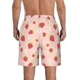 thumbnail image 3 of Naloa Strawberries Men's Beach Shorts, Surfing shorts, Swim trunks, Quick Dry Swim Trunks for Surfing Beach Fun - Large, 3 of 9