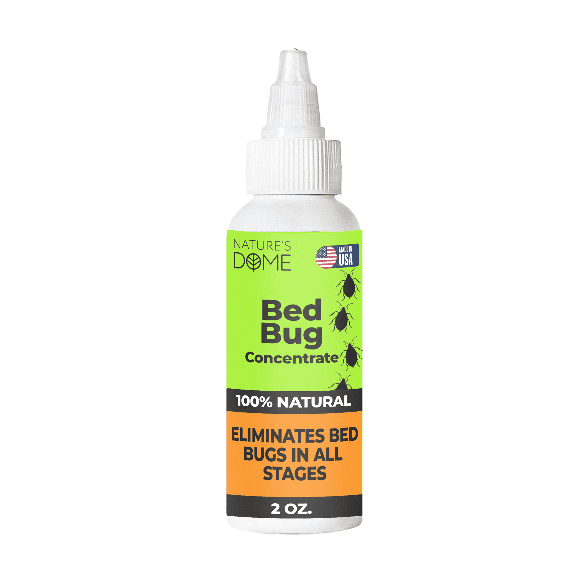 Nature's Dome Bed Bug Killer Concentrate, Plant-Based, Makes 16 oz Spray, 2 oz