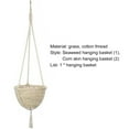 thumbnail image 5 of Cheer.US Straw Rope Hanging Planter Baskets Flower Pot Holder Containers | Hanging Pots for Indoor Plants | Hanging Basket for Rustic Home Decor | Woven Basket for Plant Wall Decor, 5 of 5