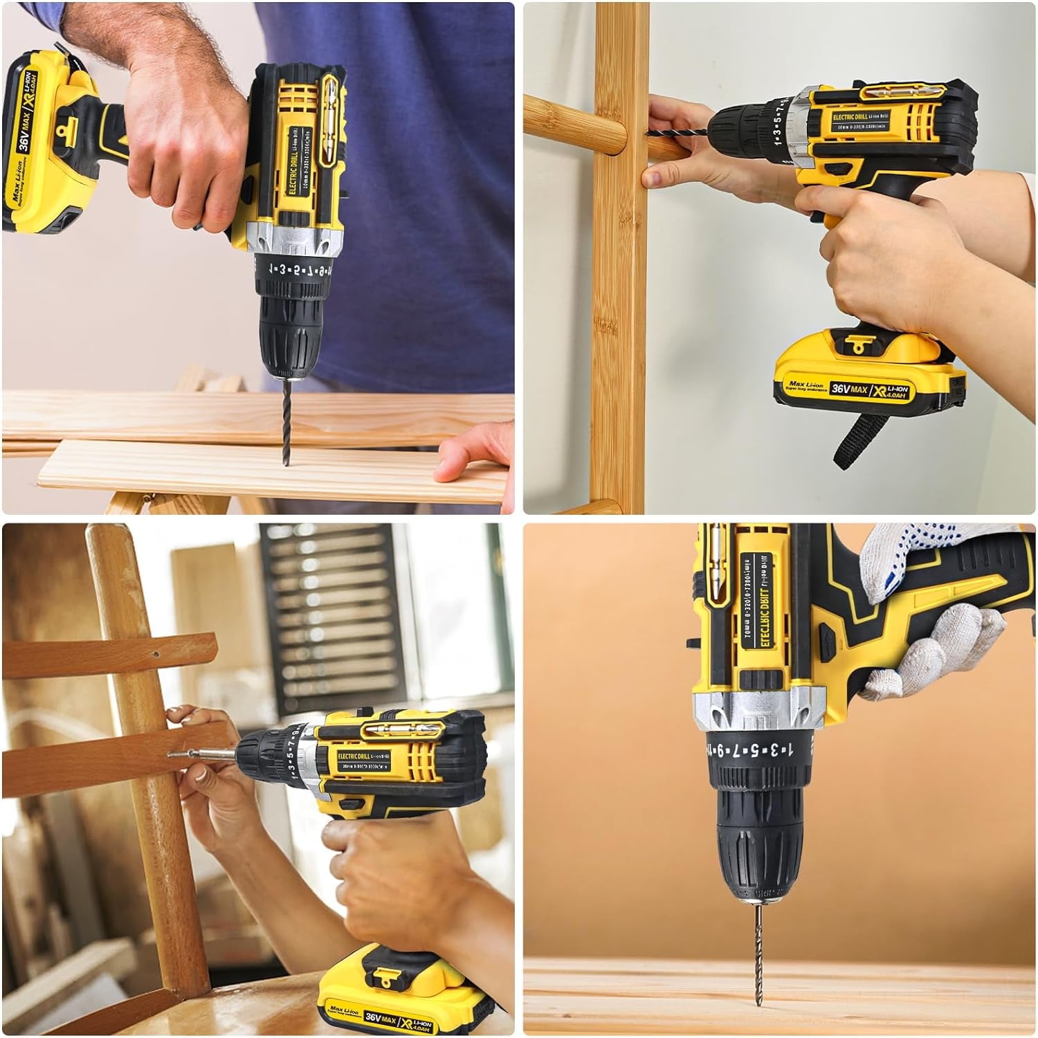 21V Tool Kit with Drill, 120PCS 21V Cordless Drill Set with 3/8" Keyless Chuck of Metal & 25+3 Clutch with Impact, 2 x 2.0Ah Battery & Fast Charger, Max Torque 45Nm, 2-Variable Speed