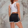 thumbnail image 2 of IDALL Running Shorts Booty Shorts Women's Sport Yoga Fitness Pants Stretch Sheath Mid Waist Drawstring Shorts Gym Shorts Women Cotton Shorts Black L, 2 of 4