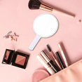 thumbnail image 5 of RAGUPEL Hand Mirrors with Handle,Round Mirror Face 6.7"*3.9"*0.4" Handheld Mirror,Aluminum Mirror Handheld Mirror with Handle,White, 5 of 7