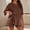 Brown, variant on MAIHAN Women Casual Outfits Summer Outfits Cute Clothes Shirt & Shorts Clothes Set Shorts Sets Women 2 Piece Outfits Plus Size Travel Outfits for Women
