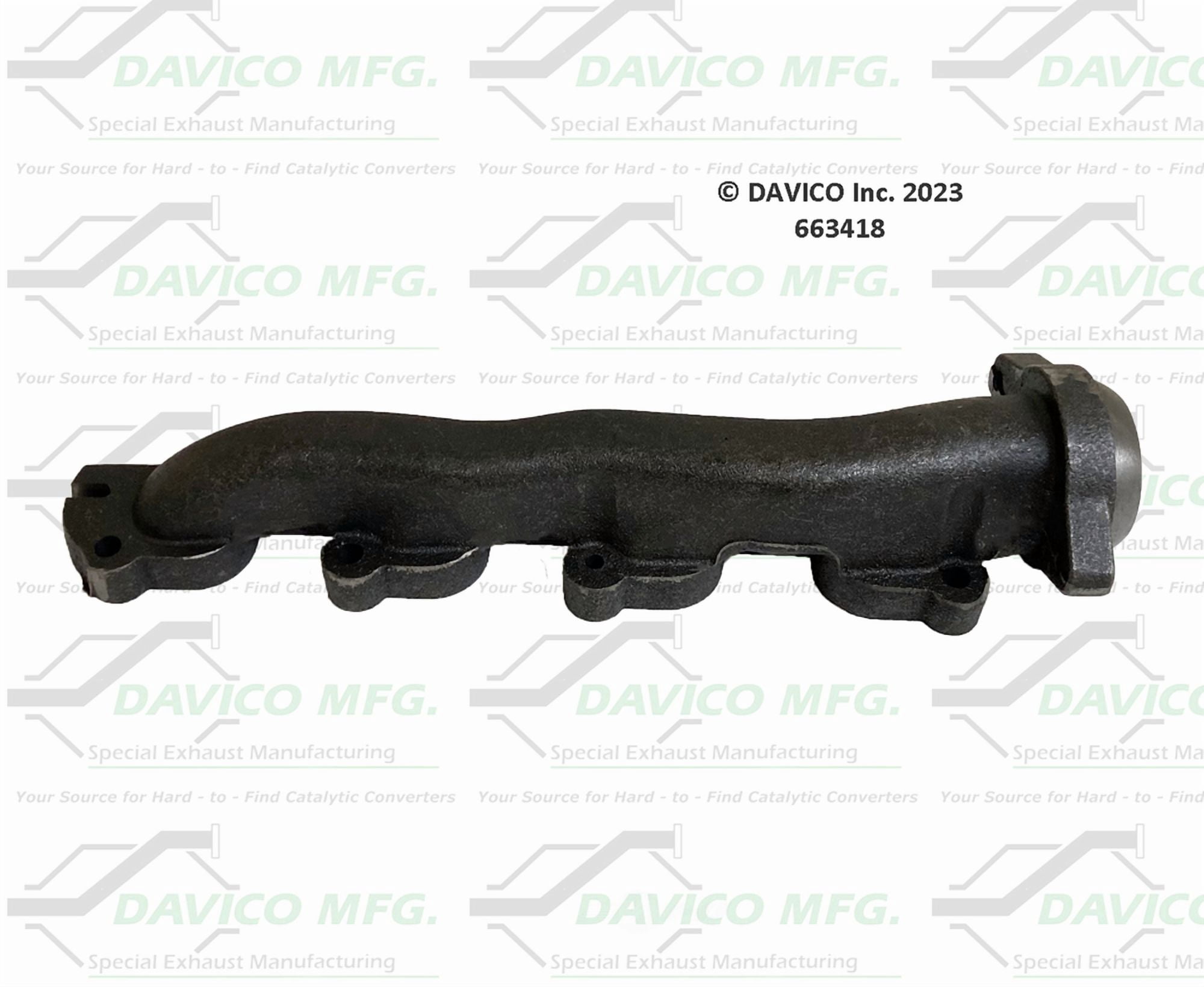 Davico Mfg 663418 Stand alone Exact-Fit exhaust manifold