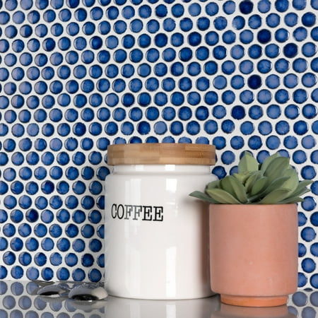 Merola Tile Fkompr-2 Hudson Penny Round - Blue Eye