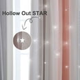 thumbnail image 3 of Romantic Gradient Eyelet Double-layer Tulle + Blackout Curtain Floor Starry Girls Kids Bedroom, 3 of 10