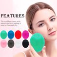 thumbnail image 2 of Linyer Face Scrubber Household Silicone Facial Cleaning Brush Personal Care Wash Pad Washing Tools Skin Scrubbers for Home Pink, 2 of 4