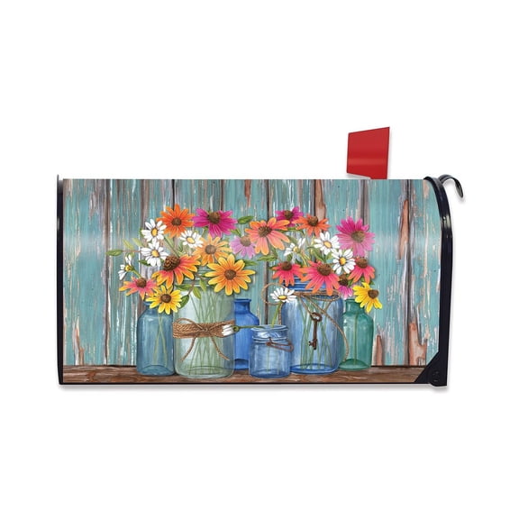 Briarwood Lane Mailbox Cover  - Standard Size - Farm Fresh Flowers Spring For Spring Mailbox Cover