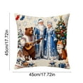 thumbnail image 3 of SLYNSHome Christmas Pillow Covers 18x18 inch,Christmas Decoratived Pillow Case Tree,Snowman,Snowflakes,Deer,Santa Cushion Case for Sofa Indoor Outdoor Decor, 3 of 6