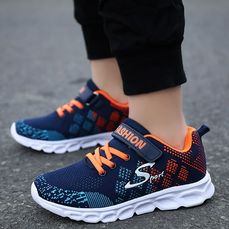 

Toddler Shoes Boys Boys Sneakers Cotton Toddler Sneakers Kids Hiking Shoes Girls Sneakers Ventilated Boys Sneakers Boys casual sports shoes Dark Blue 31