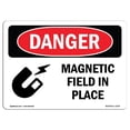 thumbnail image 1 of SignMission OS-DS-A-710-L-1674 7 x 10 Po Signe de Danger OSHA - Champ Magnétique en Place, 1 of 1