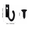 thumbnail image 2 of Kit 100pcs Mini Gancho  Bloosom Perchero Pared, Organizador Llaves Gancho Negro, 2 of 4