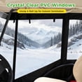 thumbnail image 6 of 10L0L Golf Cart Enclosure 4 Passenger for Club Car Tempo/Onward, 600D Waterproof Golf Cart Rain Cover Accessories, Black, 6 of 7