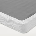 "Zinus Spa Sensations 4"" Queen White Metal Box Spring, No Assembly, Durable Mattress Foundation