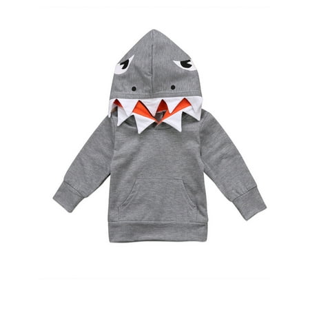 

Sunisery Casual Toddler Boys Shark Tops Hoodie Jacket Coat Outerwear