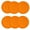 6 packs orange, variant on 6Pack Silicone Coasters for Drinks Anti-Slip Durable Reusable Drink Coasters Set Non Slip Cup Coasters Silicone Coasters
