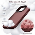 thumbnail image 2 of Designed for iPhone 15 Pro Case, [Support Wireless Charging] Soft Silicone Slim Anti-Scratch Protective Phone Case for iPhone 15 Pro 6.1 inch, Wine Red, 2 of 6