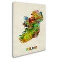 thumbnail image 2 of Trademark Fine Art "Ireland Watercolor Map" Canvas Art by Michael Tompsett, 2 of 3