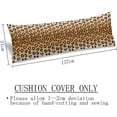 thumbnail image 3 of Leopard Body Pillow Cover Leopard Print Long Pillow Case with Zipper Decorative Bedding Pillowcase Farmhouse Cheetah Pillow Covers Soft Animal Skin Cushion Pillow Case for Bedroom,Couch,20"x54",Brown, 3 of 5
