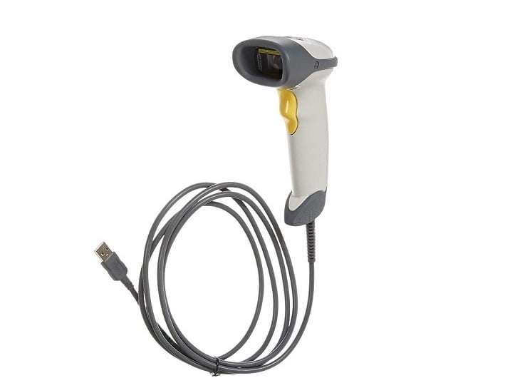 Motorola Zebra Symbol LS2208 BarCode Wired Scanner With USB Cable White