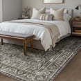 thumbnail image 2 of ARJINCUTE Distressed Vintage Low Pile Area Rugs 9'x12', Non-Slips Machine Washable Traditional Farmhouse Floor Carpet, Gray Green, 2 of 8