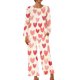 thumbnail image 5 of Pantalones Cortos de Manga Larga Pajama Set Día de San Valentín Imprimir Top con Pantalones Recortados, Suaves de las Mujeres de Manga Larga Blusas Estilo de Ropa de Estar para el Hogar, 5 of 6