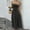 *Black, variant on U Women's Polka Dot Bandage High Waist A Line Maxi Dress ,Strapless Slim Fit Long Dress White,Womens Plus M