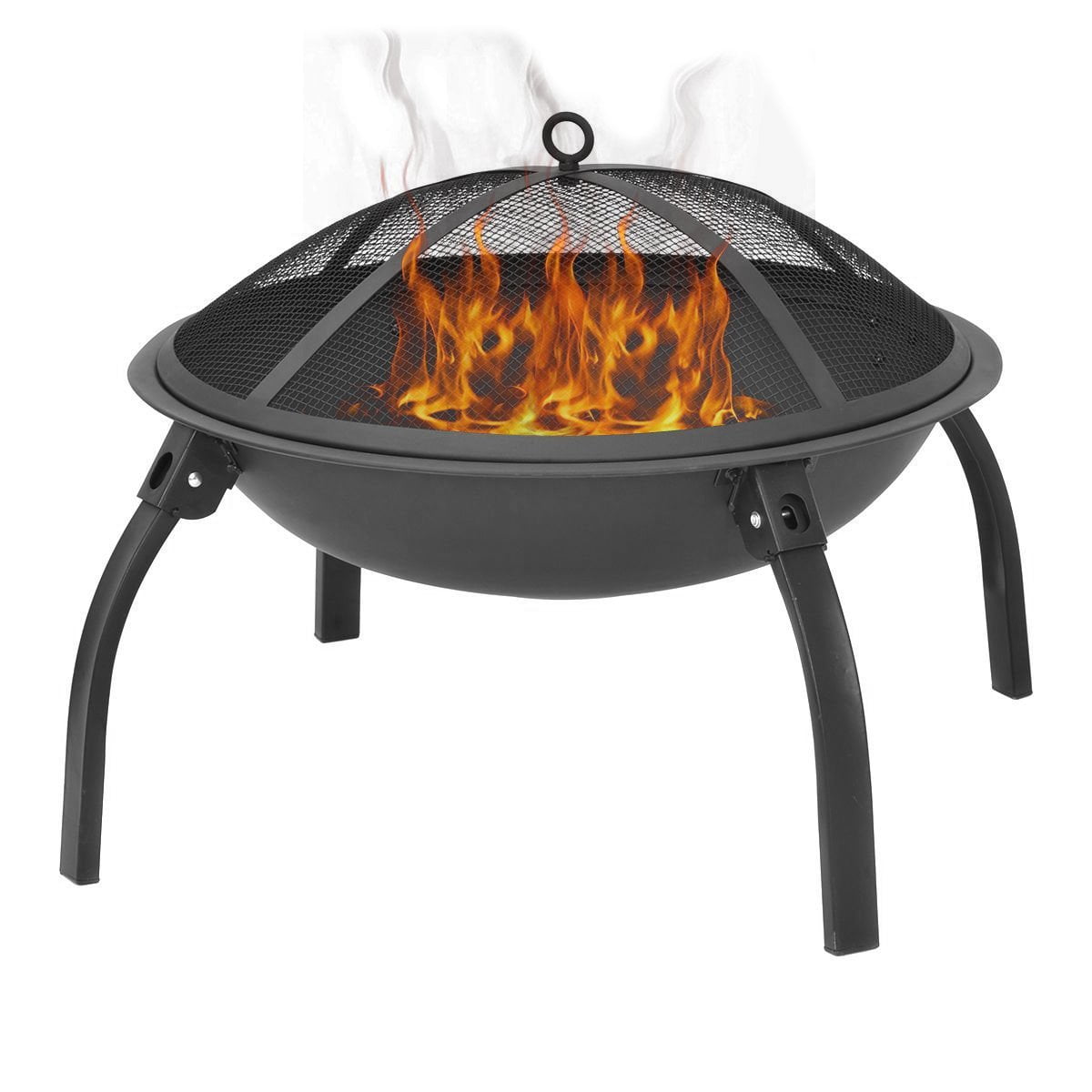 22 round. Steel Fire Bowl Outdoor. Fire Pit Metal. MFH Fire Bowl. Round Fire.