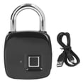 thumbnail image 2 of Cerradura inteligente de seguridad antirrobo, candado de aplicación de huella digital sin llave recargable por USB P30 Bloqueo de huella digital recargable por USB Durabilidad probada en el tiempo, 2 of 8