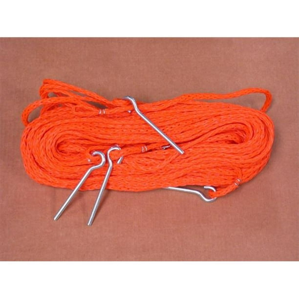 8 Meter Orange .25-inch rope Non-adjustable Grass Courtlines